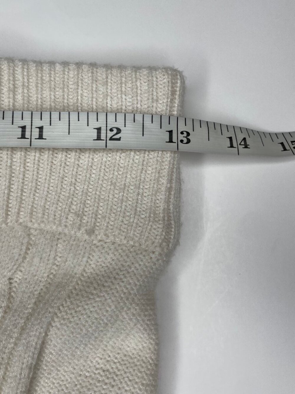 CYRUS Coquette Cable Knit Maxi Skirt Cream Ivory Ribbed Winter Cottagecore XS - Picture 12 of 16